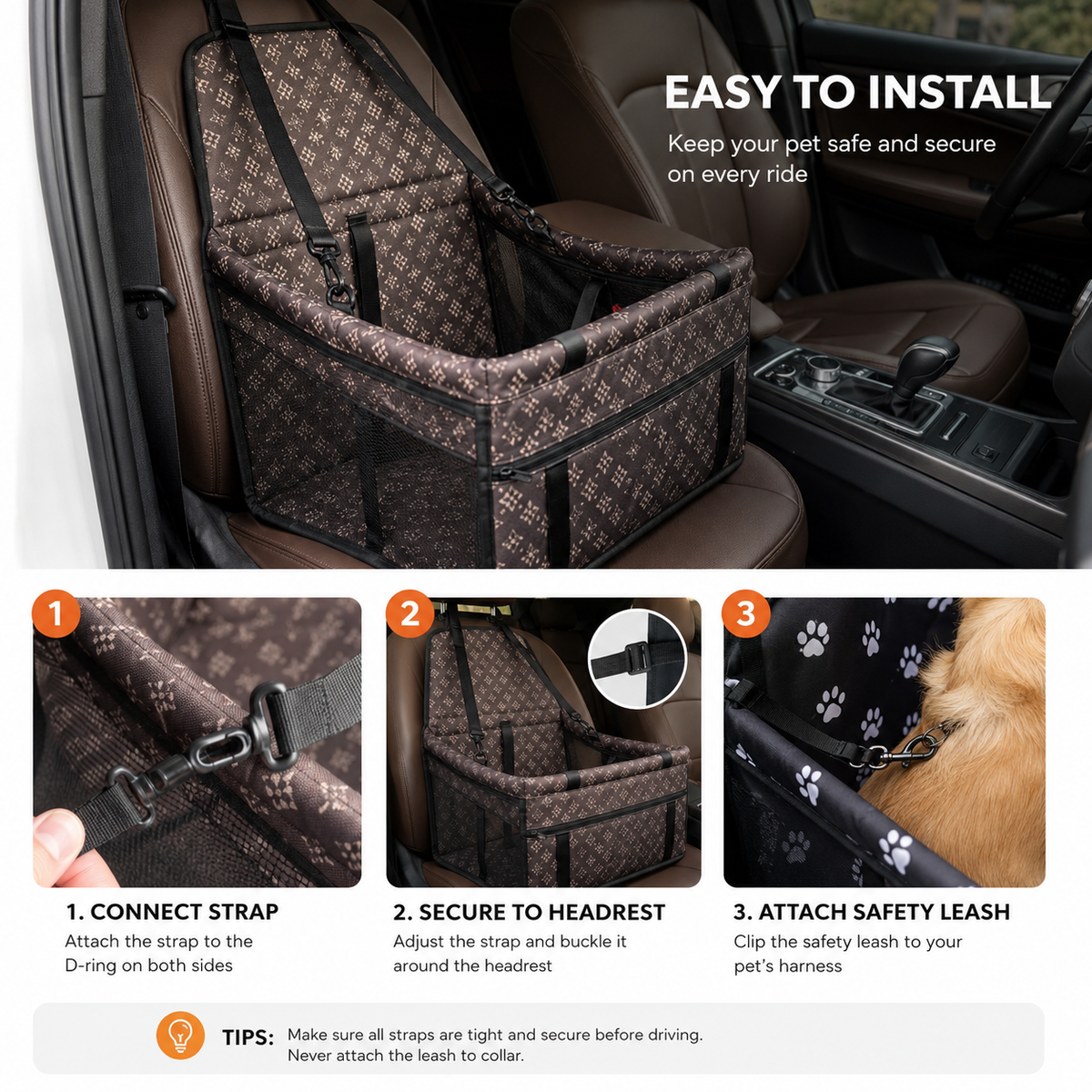 Pawnest™ - Secure Ride Booster Seat